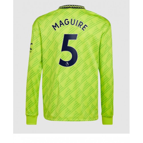 Manchester United Harry Maguire #5 Tredjedrakt 2022-23 Langermet Manchester United Harry Maguire #5 Tredjedrakt 2022-23 Langermet